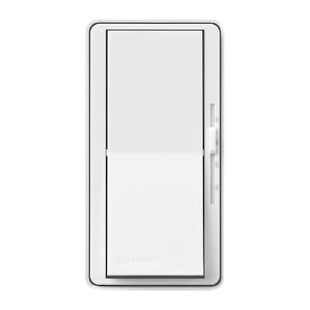 Lightitup 1.5A 120 Single Rocker Slide Fan  and Light Switch; White LI612229